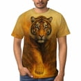 thumbnail image 3 of LAOLIUSN Funny Tiger Printed T-Shirt Animal Graphic Tee Shirt，S-4XL, 3 of 7
