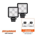 thumbnail image 3 of Sylvania Slim 3 Inch Cube LED Light Pod Flood 950 Lumens, 2 pack, Compatible with Multiple Cars, 3 of 6