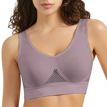 Bras for Women Large Size Loose Fit Bra Womens Push Up Bra Comfort Padded Underwire Bra Sports Bras for Women Women s Wireless T-Shirt Bra Bras for Older Women with Sagging Breasts