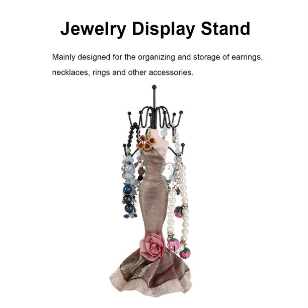 Soporte de exhibición del sostenedor de la joyería, moda multifuncional creativo decoración del hogar collar pendiente de la pulsera organizador de la resina artesanía soporte de la joyería (#1) Ecomeon no