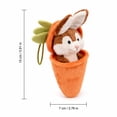 thumbnail image 3 of Detachable Carrot Shaped Plush Bag with Hidden Bunny Stuffed Doll Dual Purpose Decorative Plush Accessory, 3 of 7