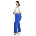 thumbnail image 2 of Pantalón pierna ancha Roman Fashion /Tallas extras, 2202 (Azul rey) azul 42, 2 of 6