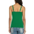 thumbnail image 5 of Women's Camisole Cotton Tank Top with Shelf Bra Adjustable Wide Strap Basic Undershirt, 5 of 5