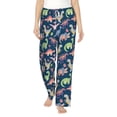 thumbnail image 2 of Lsque Dinosaur Print Women's Pajama Pants, Lounge Pant - Comfortable Home Wear,Elastic Waistband, Stylish Design-Large, 2 of 9