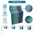 thumbnail image 6 of Teal Purple Ombre Table Runner 108 Inches, Modern Gradient Abstract Art Bed Runner Dresser Scarves Tabletop for Indoor Outdoor Parties/Ceremony/Banquet, 13"x 108", 6 of 9