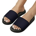 thumbnail image 5 of GZHJMY Stylish Slides for Women Men, Blue-purple Solid Color Soft Flexible Slip-on Sandals Slippers, 5 of 7