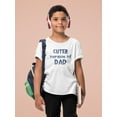 thumbnail image 2 of Cuter Version Of Dad T-Shirt Juniors -Smartprints Designs,  Large, 2 of 4
