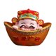 thumbnail image 1 of Figura tradicional china del dios de la riqueza, estatua, artesanía de buena fortuna según el Feng Shui E, 1 of 9