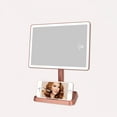thumbnail image 5 of Impressions Vanity Charmed Tri Tone LED Makeup Mirror with Lights and Catchall Tray (Rose Gold), 5 of 9