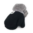 thumbnail image 1 of Baby Boys Girls Plush Children Soft Thick Warm Kids Gloves Knitted Mittens Cute BLACK, 1 of 8