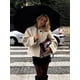 thumbnail image 4 of Chaqueta de lana elegante de un botón para mujer, abrigo de manga larga con cuello redondo y bolsillos, prendas de vestir elegantes para ir al trabajo, Color sólido, 2024, 4 of 5
