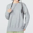 thumbnail image 5 of Sudadera Nike original de cuello redondo gris para mujer, nueva sudadera con forro polar para invierno DQ5734-063, 5 of 5
