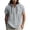 Gray, variant on XIAONU Men's Linen Hooded Henley Loose Short Sleeve Henley Pocket Pullover Top Breathable Casual Vacation Wear Shirt