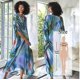 thumbnail image 1 of 2022 caftán marroquí estampado bohemio vestido De verano túnica larga mujer De talla grande ropa De playa traje De baño cubrir bata De Plag, 1 of 2