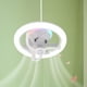 thumbnail image 5 of Ventiladores de techo con luces,Ventiladores de techo LED RGB con luces Lámpara de ventilador silenciosa,Ventilador de techo regulable con control remoto de lámpara,Luz de ventilador de techo, 5 of 8