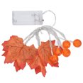 thumbnail image 4 of Luz De Otoño, Luz De Cadena De Luz Cálida Luz De Hoja Alimentada Por Batería En Forma De Calabaza Para Fiesta Para Patio Para Reunión ANGGREK Fall Light, 4 of 8