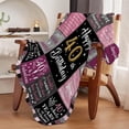 thumbnail image 5 of 50th Birthday Gifts for Women, Wife Birthday Gifts for 50 Year Old Blanket, 1974 Birthday Gifts for 50th Throw Blanket, 50"x60" Happy 50th Birthday Blanket for Grandma Mom Friend Sister, 5 of 5