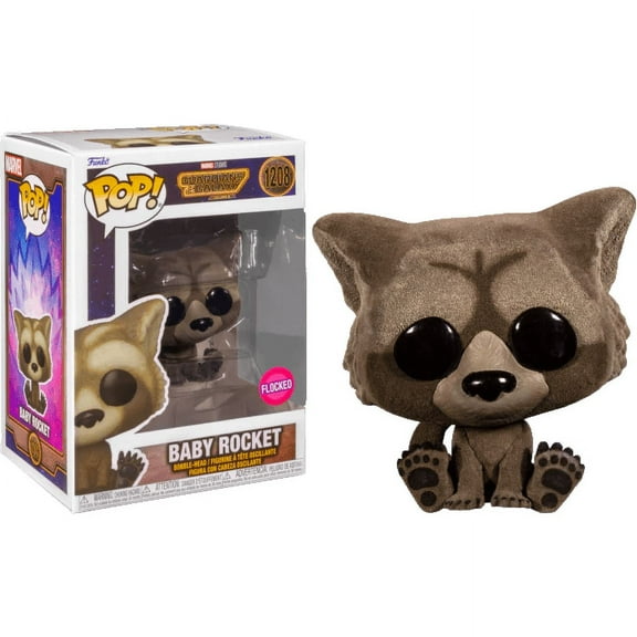 Funko POP! Marvel Baby Rocket Vinyl Figure (Flocked)