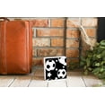 thumbnail image 3 of Soccer Balls White Stars 5 x 5 Wood Tabletop Sign Plaque, 3 of 4