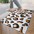 thumbnail image 4 of Black and Orange Of Leopard Print Door Rugs,Washable Non Slip Door Mats Indoor,Decorative Door Mats,Entry Mat Indoor for Entrance,Bedroom,Kitchen,Bathroom,17"x30", 4 of 6