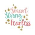 thumbnail image 1 of Smart Strong Fearless Bedroom Words Art Sticker Living Room Beautiful Wallpaper, 1 of 9