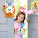 thumbnail image 4 of CaiYueKe Easter Bunny Wall Decor Hanging Wooden Sign Spring Holiday Home Decoration Party Pendant Ornament for Indoor Outdoor Seasonal Festive Decorations Housewarming Gift, 4 of 7