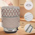 thumbnail image 2 of Rustic Moroccan Pressure Cooker Cover Geometric Quatrefoil Red Lattice Dust Cover for Kitchen Appliances with Top Handle & Storage Pockets, Fits 6 Quart Instant Pot, Air Fryer, Crock Pot, 2 of 9