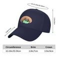 thumbnail image 6 of Printed Mountain Landscape On Bulb Lamp Baseball Cap Adjustable Breathable Athletic Dad Hat Trucker Hats for Men Women Girl Youth Unisex Adult Snapback Cap,Navy, 6 of 8