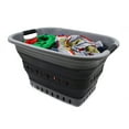 thumbnail image 6 of SAMMART 37L (9.77 gallon) Collapsible Plastic Laundry Basket - Foldable Pop Up Storage Container / Organizer - Portable Washing Tub - Space Saving Hamper / Basket, 6 of 7