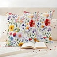 thumbnail image 4 of Pack of 2 Outdoor Pillow Covers 26x26 Inch Waterproof Floral Throw Pillow Covers,Decorative Couch Pillow Shams Protectors Red Yellow Pink Blue Flower Purple Lavender Leaf Patio Cushion Pillowcases, 4 of 8