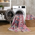 thumbnail image 3 of GLN Rugs Serik - Indoor, Machine Washable Area Rug - 9'5"x12' Turkish Pink, 3 of 8