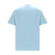 thumbnail image 3 of Playera Elvqul Hombre Manga Corta de Color Sólido Azul Claro Casuales Cuello Redondo Algodón, 3 of 4
