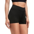 thumbnail image 2 of FANNYC Women's High Waisted Bottom Butt Pants Ruched Yoga Shorts Push Up Butt Lift Trousers, 2 of 8