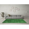 thumbnail image 3 of Ahgly Company Indoor Round Persian Emerald Green Bohemian Area Rugs, 4' Round, 3 of 4