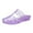 Purple, variant on Tuobarr Women's Slide Sandals Summer New Baotou Sandals Soft Sole Transparent Crystal Jelly Casual Slippers Black US Size 7