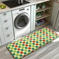 thumbnail image 3 of Multi Color Checkerboard Checkered Pattern Kitchen Rug Mat,Kitchen Runner Rugs Non Skid Washable,Decorative Kitchen Floor Mats for Kitchen,Sink,Laundry,17"x47.2", 3 of 7