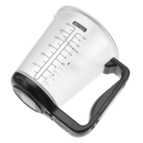 OFFIGAM Black Digital Measuring Cup 1000g Capacity with 1g Accuracy for Kitchen Cooking and Pharmacy Use