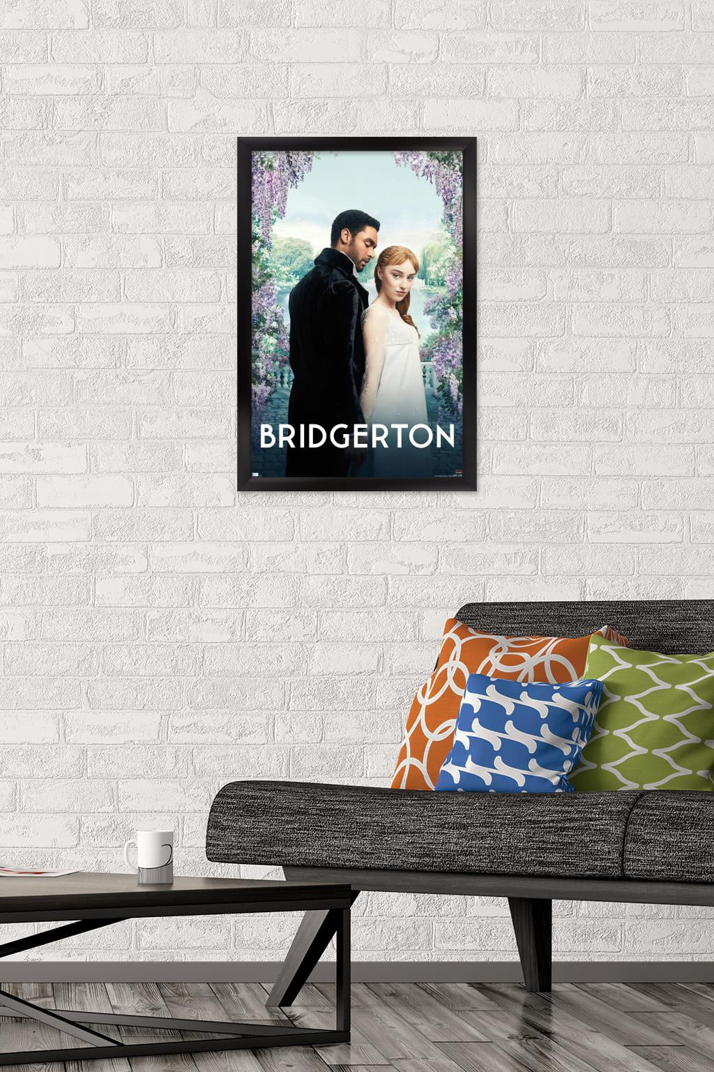 Netflix Bridgerton - Daphne and Simon Wall Poster, 14.725" x 22.375", Framed