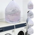 thumbnail image 1 of Bolsas grandes de malla para la colada con cordón - Juego de 4 tallas para ropa delicada, sujetadores y jerséis, protector para lavar en máquina y organizar, 1 of 6