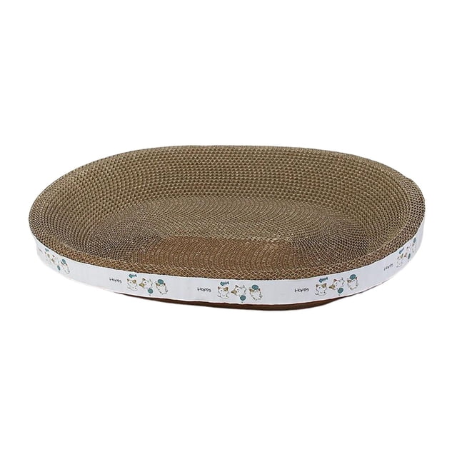 Cama rascadora para gatos, cama de cartón para gatos, tapete rascador para mascotas, rascador para gatos juego ovalado 43cm