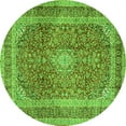 thumbnail image 1 of Ahgly Company Indoor Round Medallion Green Traditional Area Rugs, 4' Round, 1 of 1