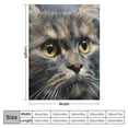 thumbnail image 4 of Orinice Cat Theme Warm Lightweight Blanket Soft Fleece Blankets for All Seasons, Living Room Sofa Decor Cow Gifts, Long-lasting Plush Blanket, Multiple Sizes Available 60x80in, 4 of 6