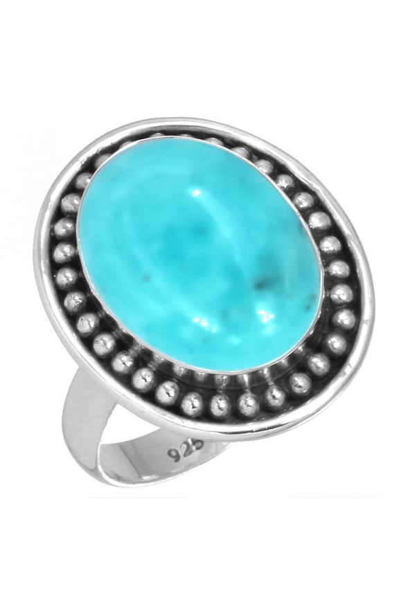 925 Sterling Silver Ring Natural Smithsonite Handmade Jewelry