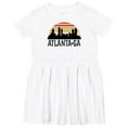 thumbnail image 3 of Inktastic Atlanta Georgia Skyline Vintage Girls Toddler Dress, 3 of 5