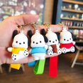 thumbnail image 4 of Llavero Kawaii Sanrio de dibujos animados, muñeco Pochacco, llavero de coche, bolso escolar, colgante, adornos de decoración, regalos de joyería para amigos, 4 of 4