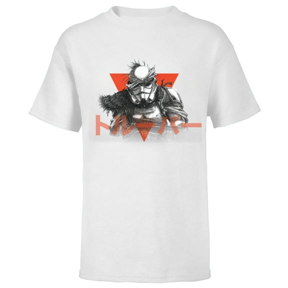 Star Wars: Visions Anime The Duel Japanese Stormtrooper - Short Sleeve T-Shirt for Kids – Customized-White