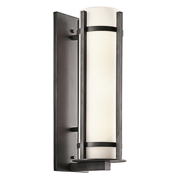 Kichler Canada Camden Lampe Murale Extérieure 22,5 Pouces 2 Lumières en Finition Fer Enclume