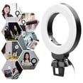 thumbnail image 2 of VIJIM CL06 Mini 4 Inch LED Ring Light Clip-on Laptop Video Conference Lighting 3 Lighting Modes 3200K-6500K Dimmable USB Powered for Live Streaming Online Education Meeting, 2 of 7