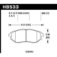 thumbnail image 1 of Hawk Performance Hb533b.668 Hps 5.0 Plaquette de Frein à Disque, 1 of 2