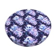 thumbnail image 1 of Disketp blue starry sky Skull flower Funda Redonda para Taburete, Funda de Cojín para Silla de Bar Suave y Elástica-13 inch, 1 of 7
